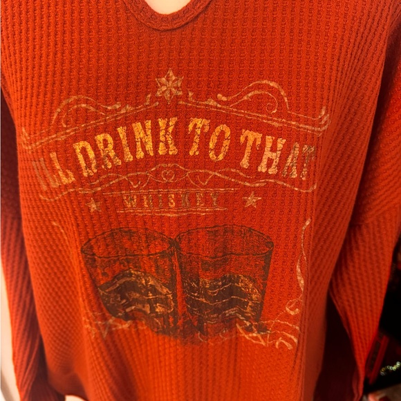 Cato Rust Red Graphic Sweatshirt - Picture 2 of 2